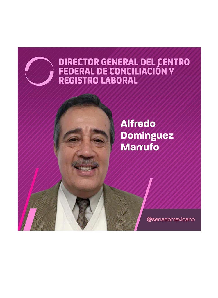 Alfredo Dominguez Marrufo - Director General del Centro Federal de Conciliación y Registro Laboral