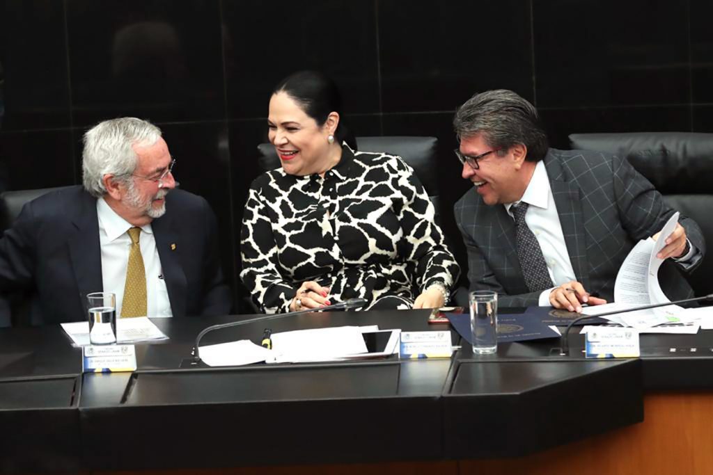 Encuentro entre el Rector de la UNAM, Enrique Grauer Wiechers y la Presidenta del Senado Mónica Fernández Balboa