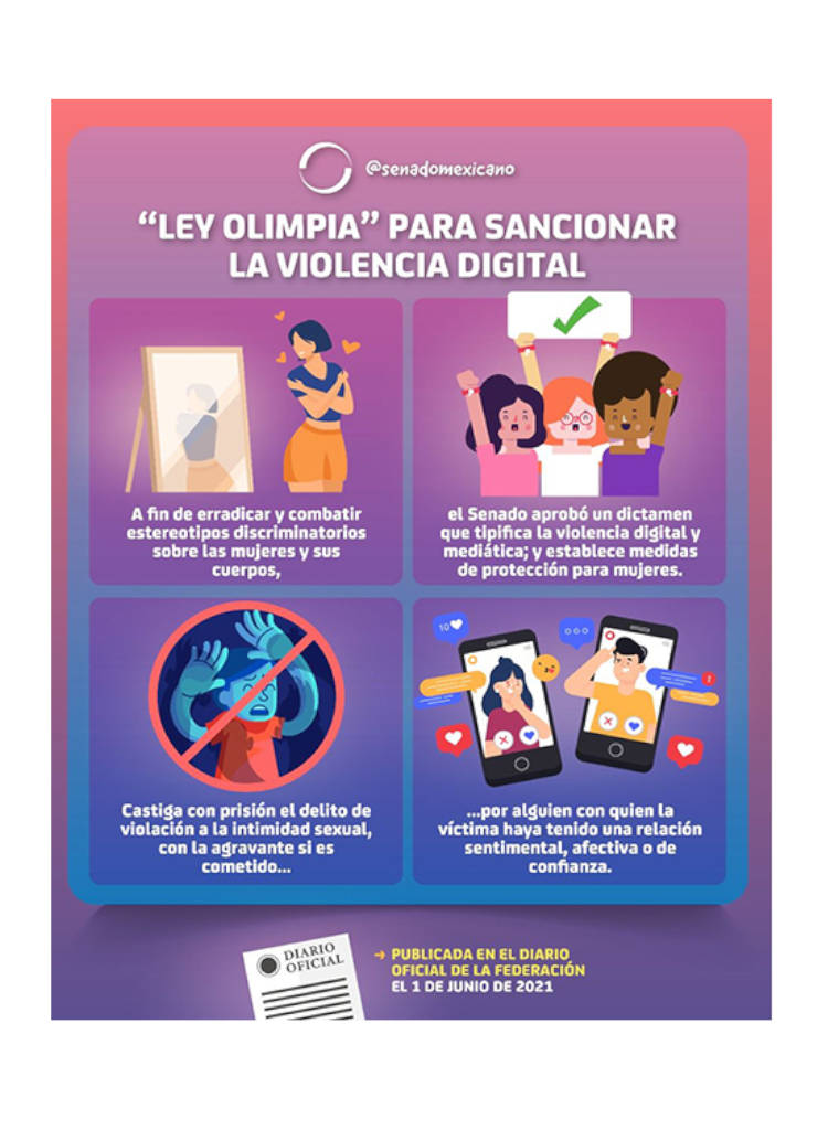 Ley Olimpia para sancionar la violencia digital