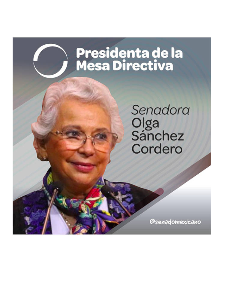 Senadora Olga Sánchez Cordero