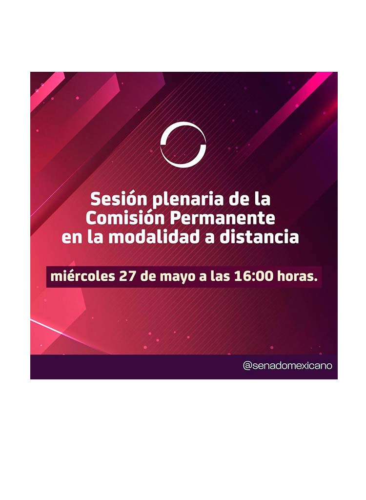 Sesión plenaria de la comisión permanente