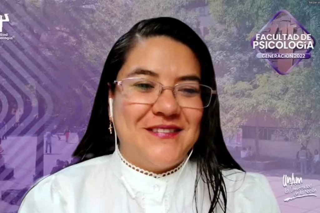 profesora de la Facultad de Psicología (PF) de la UNAM, Alejandra López Montoya