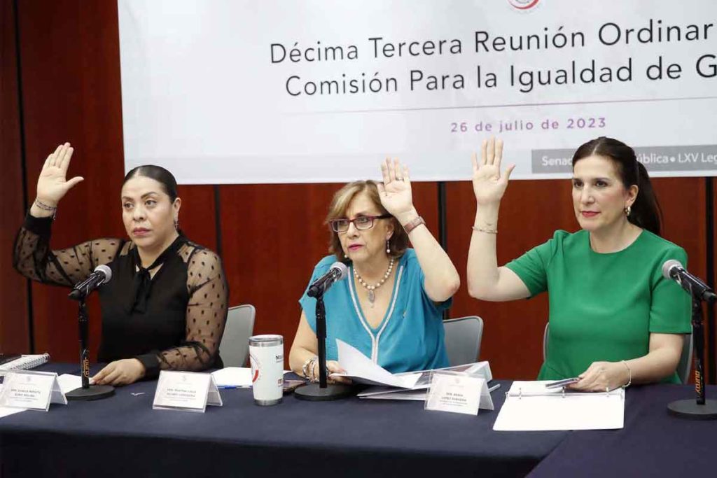 Comisión para la Igualdad de Género, que preside la senadora Martha Lucía Micher Camarena