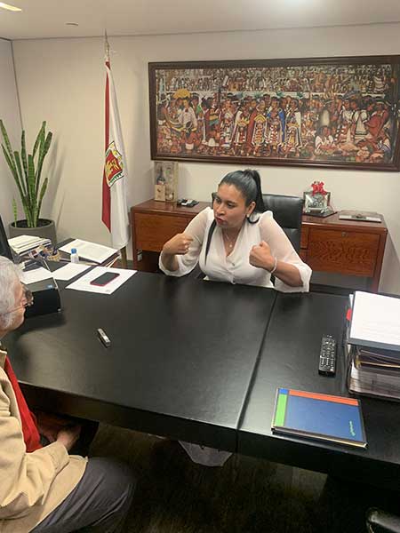 Entrevista con la Presidenta del Senado. Ana Lilia Rivera Rivera 2