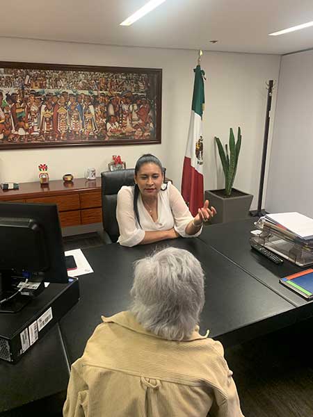 Entrevista con la Presidenta del Senado. Ana Lilia Rivera Rivera 3