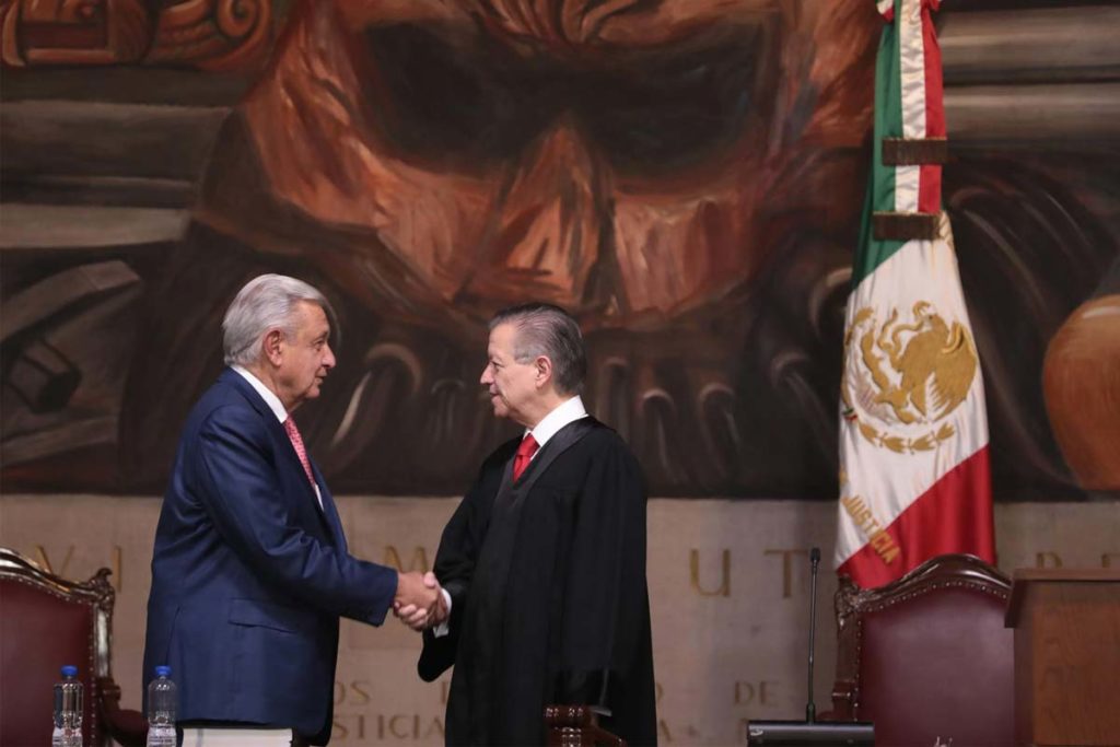 Ministro Arturo Zaldívar y Presidente Andrés Manuel López Obrador 2