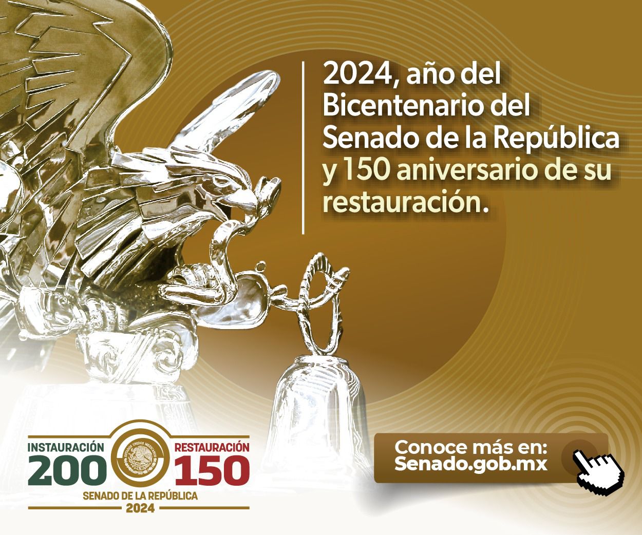 2024, año del Bicentenario del Senado de la República y 150 aniversario de su restauración